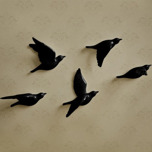 BirdSerenity - unik håndlaget veggkunst Skanto