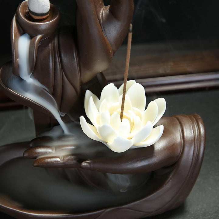 Buddha Hand Backflow Røkelsebrenner | Skanto