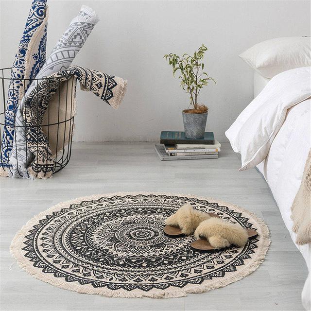 Skanto | Marokkansk Boho teppe med frynser