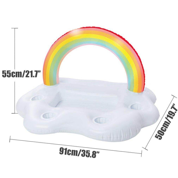 Regnbue Sky Inflatable Koppholder Festbøtte | Skanto
