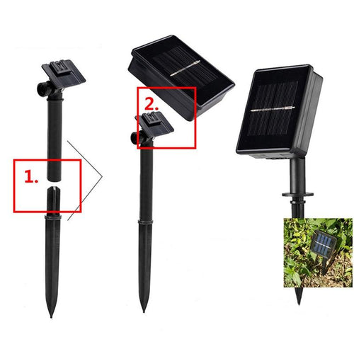 Skanto | LumiDew Soldråper Lyskilder | Solcelledrevet LED Lyskilder for Hage & Terrasse | Varm Hvit, Hvit & Flerfarget