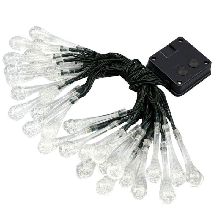 Skanto | LumiDew Soldråper Lyskilder | Solcelledrevet LED Lyskilder for Hage & Terrasse | Varm Hvit, Hvit & Flerfarget