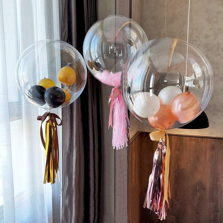 Gjennomsiktige Bobo Bubble Ballonger (10PCS) | Skanto