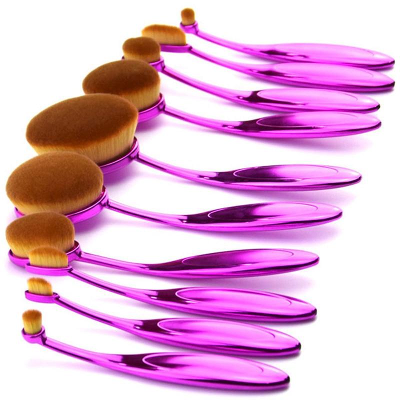 GlamPink Makeup Brushes - 10 Delers Sett | Skanto