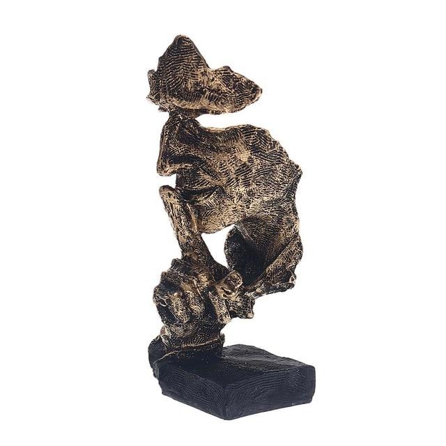 Abstrakt Gull Skulptur "NordicLine" – Moderne Skandinavisk Dekorasjon | Skanto
