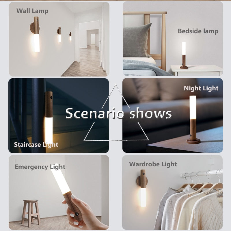 Trådlampe LED Smart Sensor Nattvegglampe | Skanto