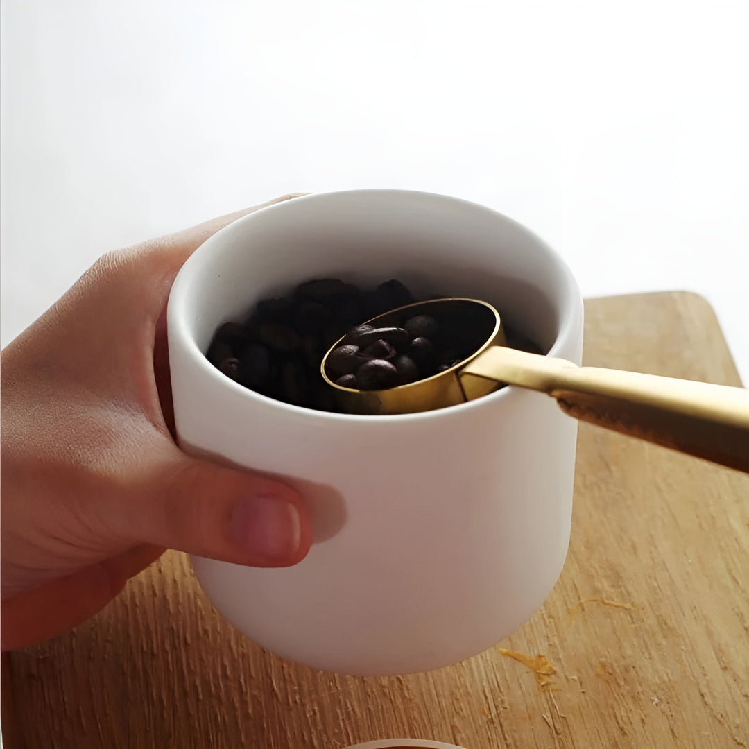 Keramisk oppbevaringsbeholder med bamb lokk – Naturlig design | Frisk oppbevaring for hjemmet | Skanto