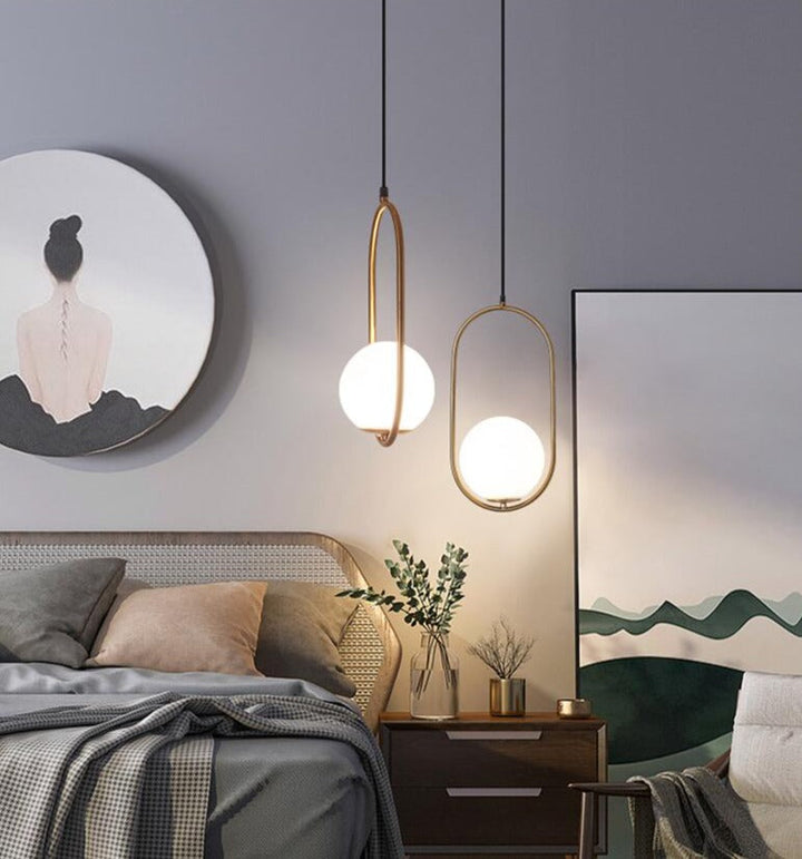 Moderne nordisk glass pendellamper