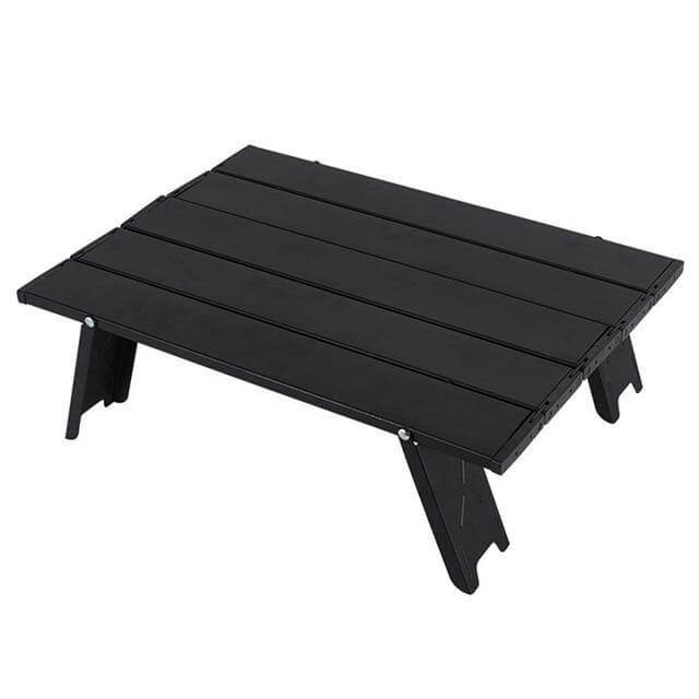 Mini svart sammenleggbar utendørsbord | Skanto