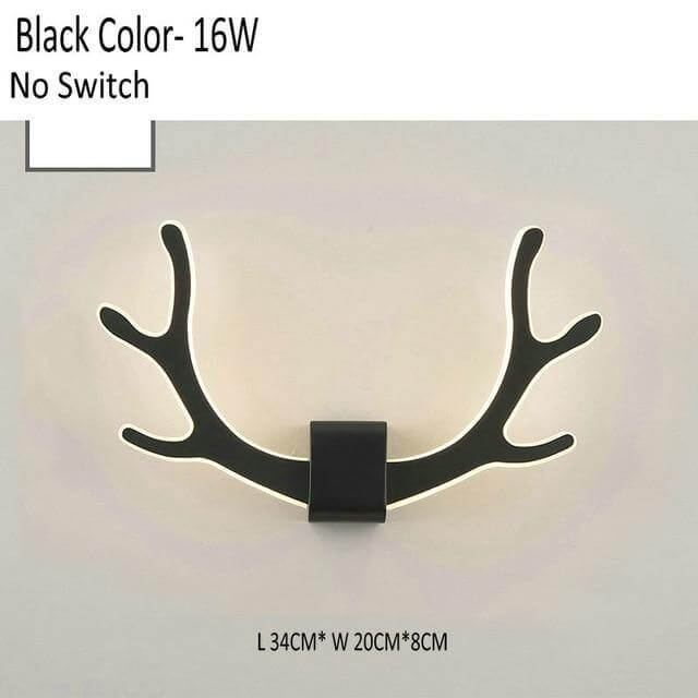 Kreativ hjort horn vegglampe med bevegelsessensor | Skanto