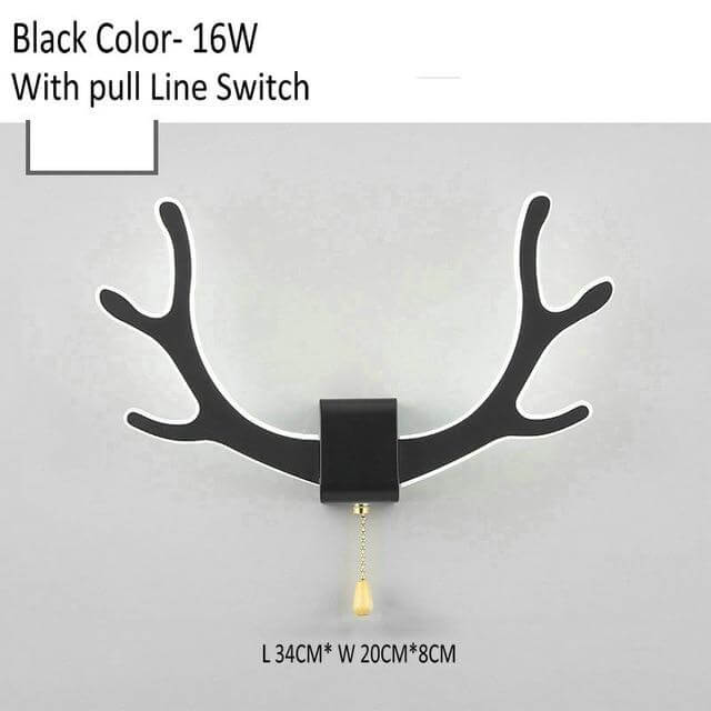 Kreativ hjort horn vegglampe med bevegelsessensor | Skanto