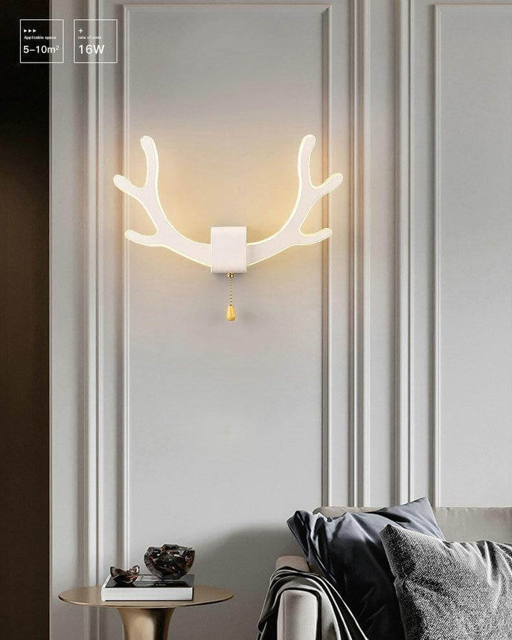 Kreativ hjort horn vegglampe med bevegelsessensor | Skanto