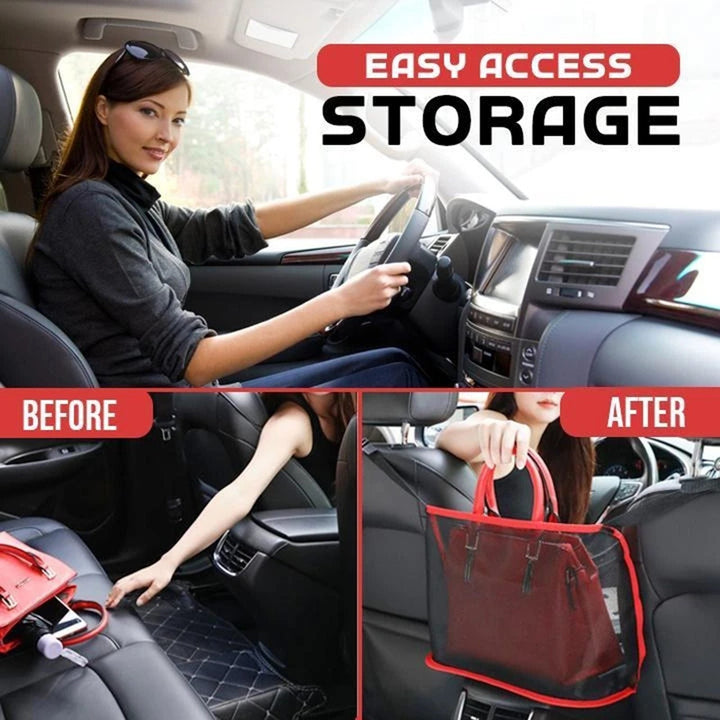Car Net Pocket Handbag Holder | Skanto