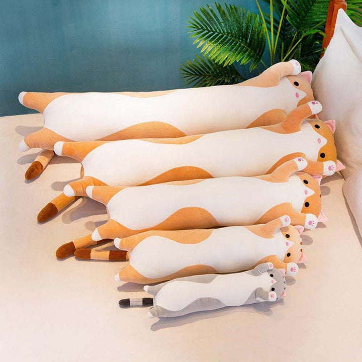 Søt katt myk lang katt plush pute | Skanto