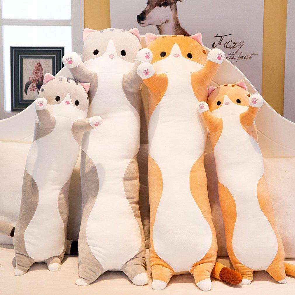 Søt katt myk lang katt plush pute | Skanto