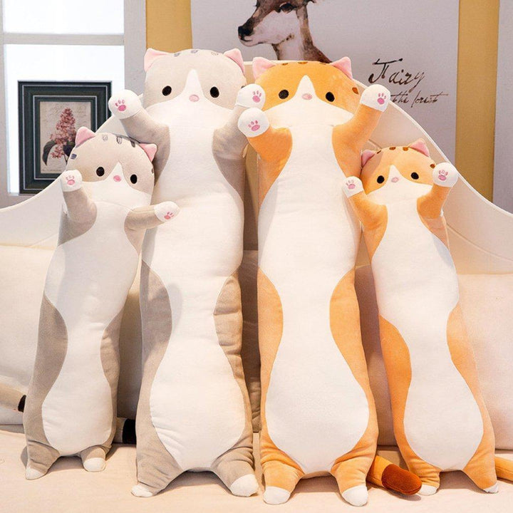 Søt katt myk lang katt plush pute | Skanto