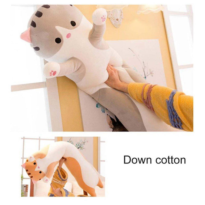 Søt katt myk lang katt plush pute | Skanto