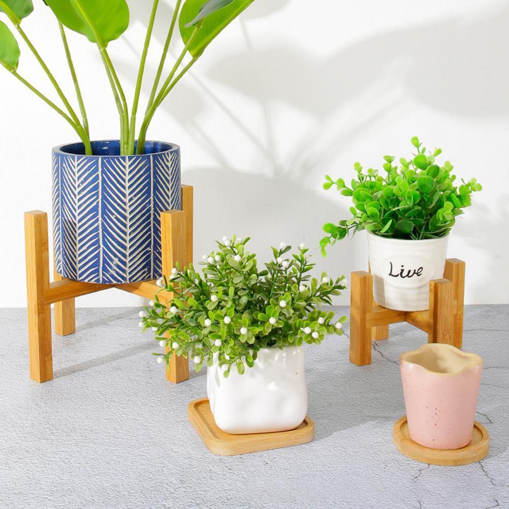 Skanto | BambooElevate Plantebord laget av bambustrær | Justerbart & Stabilt | Perfekt for innendørs bruk