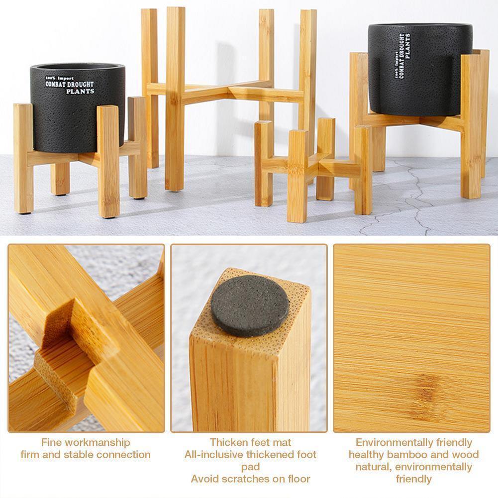 Skanto | BambooElevate Plantebord laget av bambustrær | Justerbart & Stabilt | Perfekt for innendørs bruk