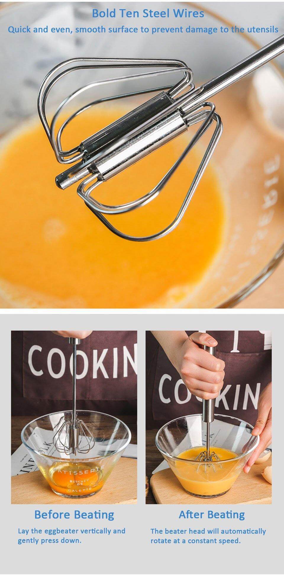 Rustfritt stål Easy Stirrer visp | Skanto