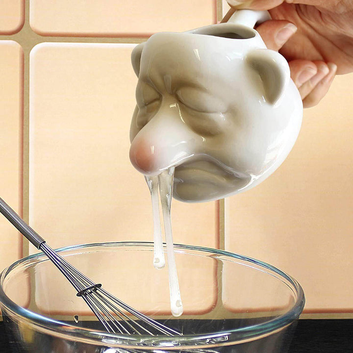 Keramisk tegneserie-eggeplommeseparator