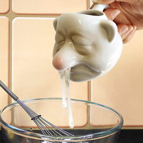 Keramisk tegneserie-eggeplommeseparator