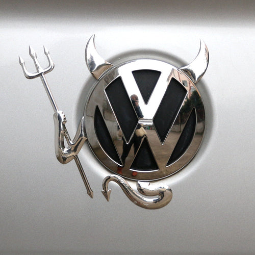 Skanto | 3D Morsom Lite Djevel Demon Horn Sticker for Biler