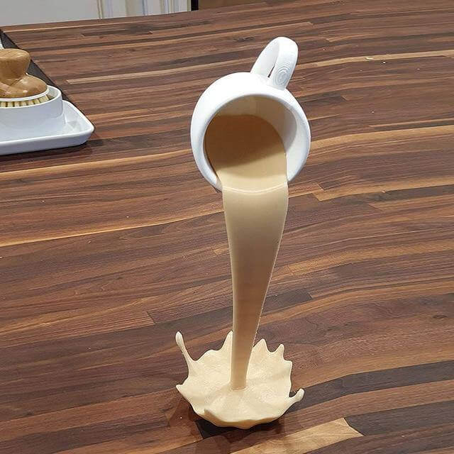 Flytende Sølende Kaffe Kopp Dekor | Skanto