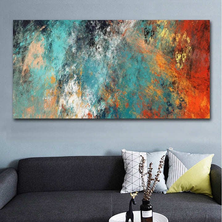 Abstract Cloud Colors - Canvas Veggkunst Maleri | Skanto