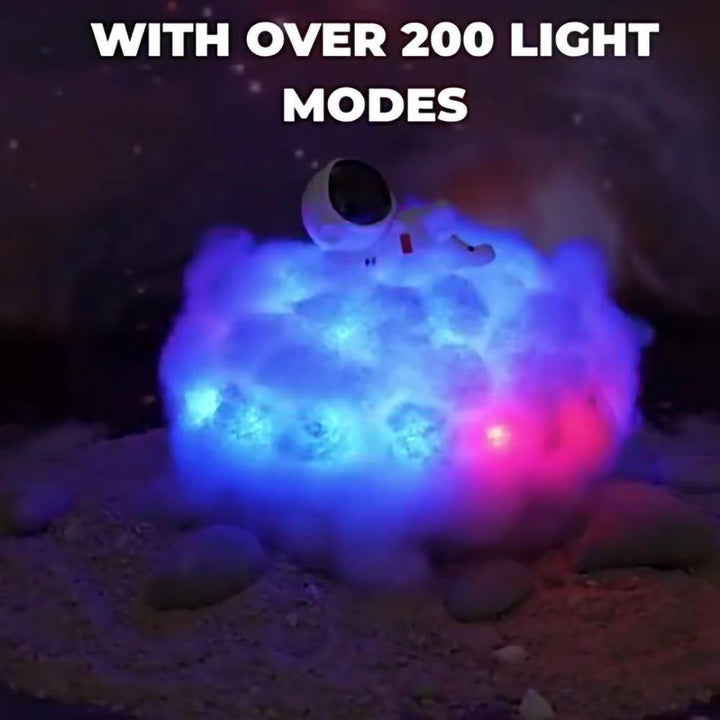 Astronaut Fargerike Skyer Nattlys