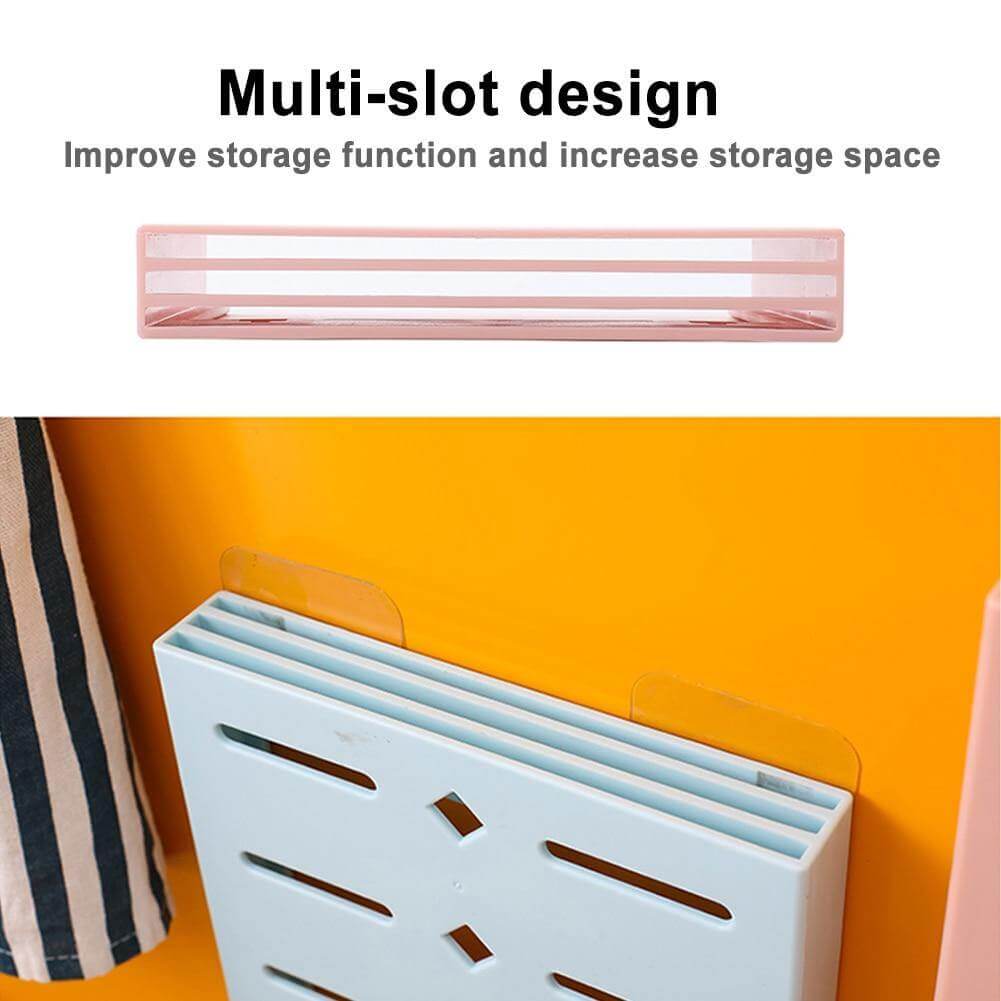 2PCS Kvadratisk Pastell Mavi Veggmontert Kniv Organizer