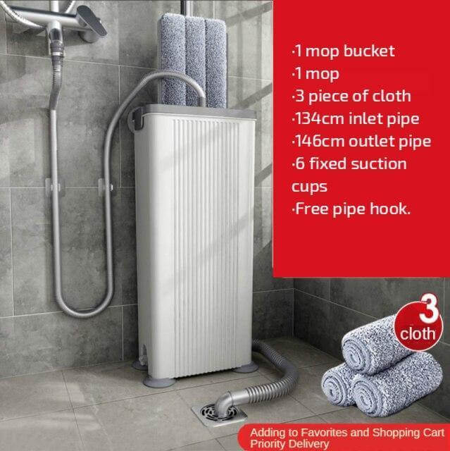 Easy Clean Ingen Håndtørk Fuktig Lat Mopp | Skanto