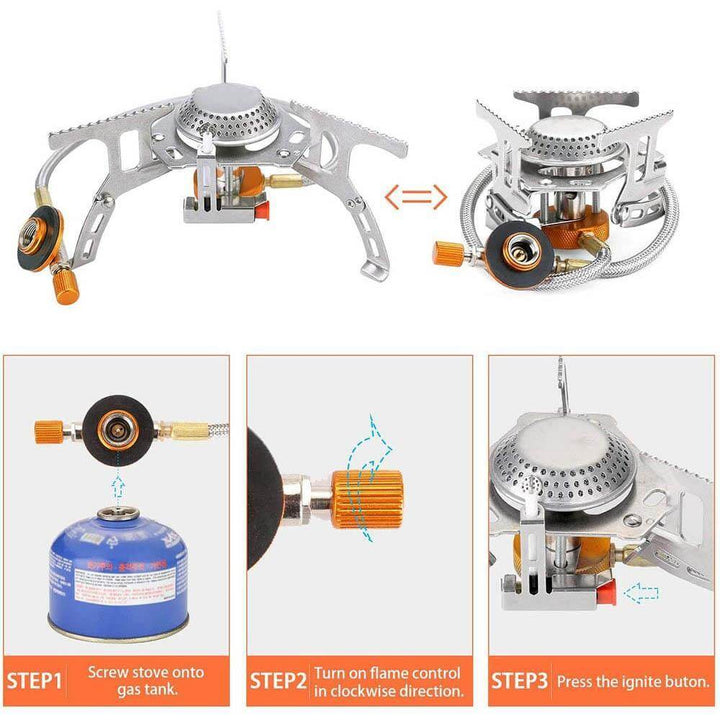 Spider X Camping Stove Set med Kjøkkenutstyr | Skanto