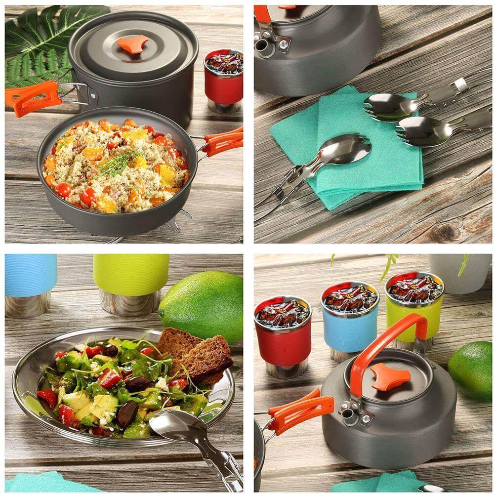 Spider X Camping Stove Set med kokeutstyr | Skanto
