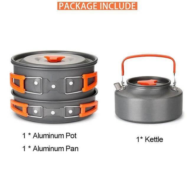 Spider X Camping Stove Set med kokeutstyr | Skanto