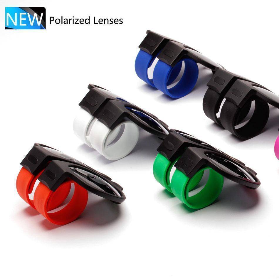Skanto | Slap Solbriller Polaroid Slappable Wrap Armbånd Solbriller Håndleddsbånd Foldbare Solbriller