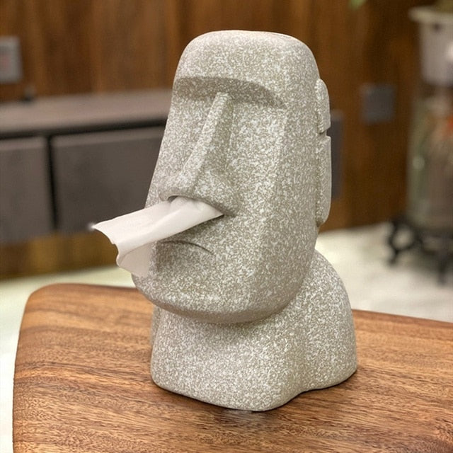 Stein Statue Tissue Box | Skanto