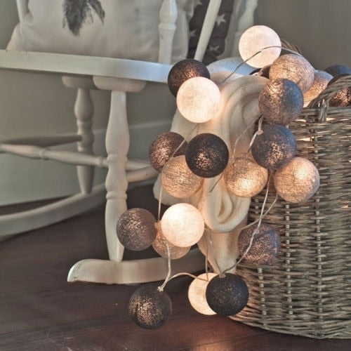 Skanto | LED Bomull Ball Lysstyrker