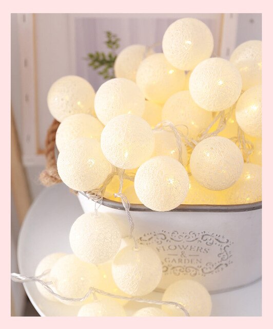 Skanto | LED Bomull Ball Lysstyrker