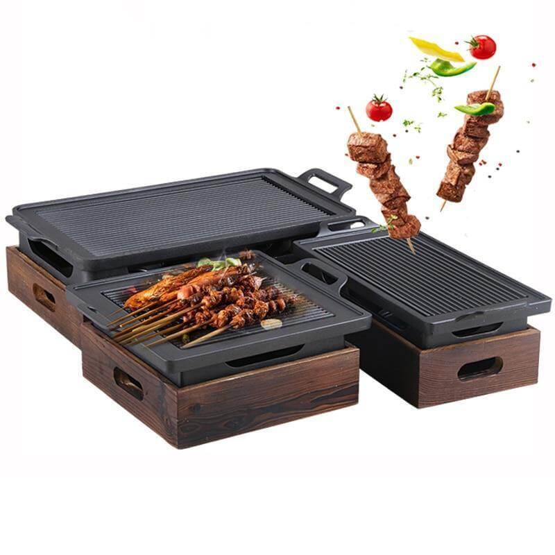 Røykfri Bærbar Japansk Ikke-Klebende BBQ Grill | Skanto