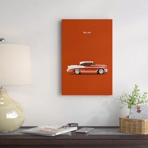 Bel Air Chevrolet - Lerret Veggkunst Maleri | Skanto