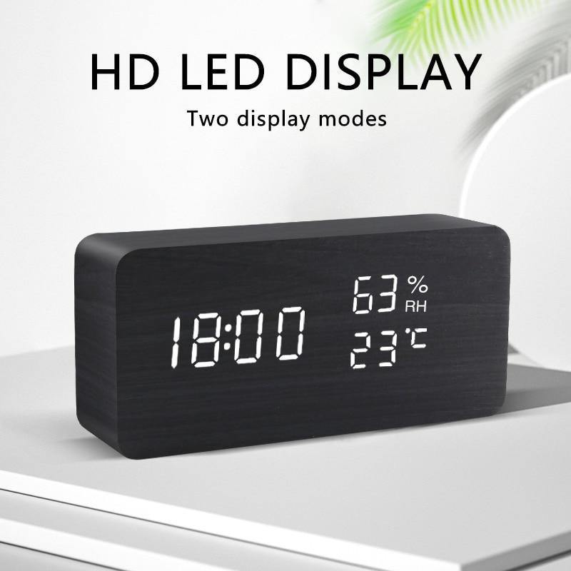 Skanto | LED Vekkerklokke i Tre Kubusform