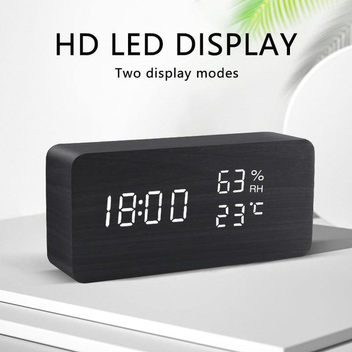 Skanto | LED Vekkerklokke i Tre Kubusform