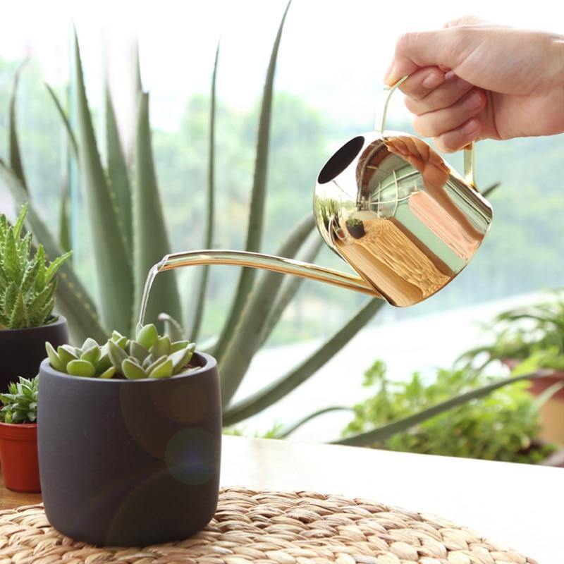 Norvo | Rustfritt Stål Vanning Kan med Fleksibel Nakke | Moderne Design | Perfekt Vanning | Ruster Ikke