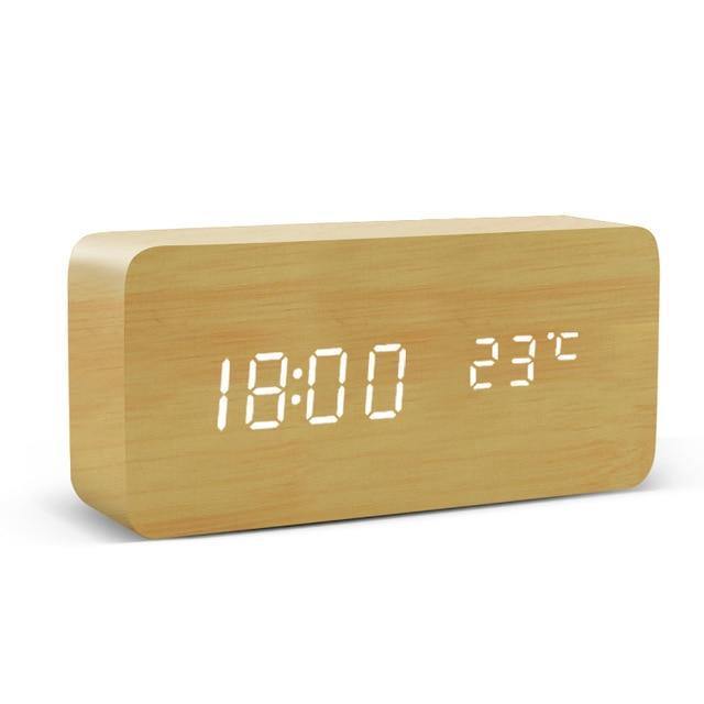 Skanto | LED Vekkerklokke i Tre Kubusform