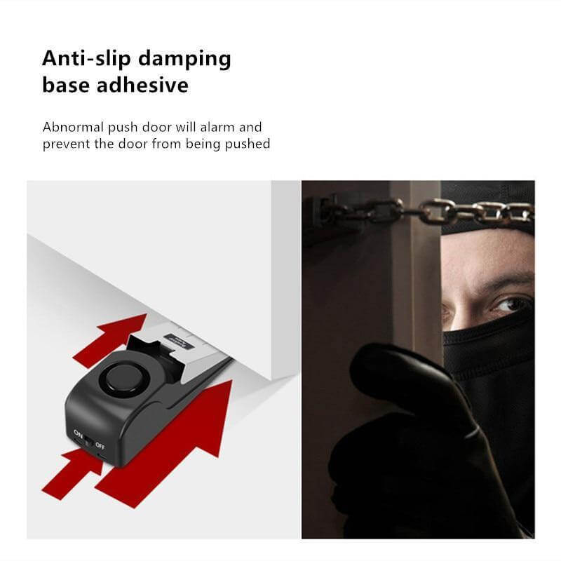 Bærbar trådløs alarmdørstopper | Skanto