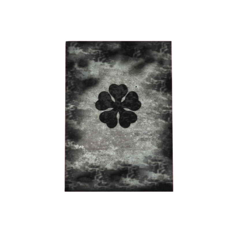 Svart Five Clover - Lerret Veggkunst Maleri | Skanto