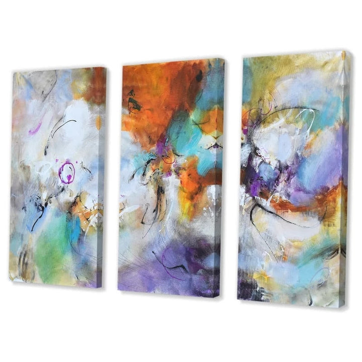 Buffed Abstract Colors - Lerretskunst Maleri | Skanto