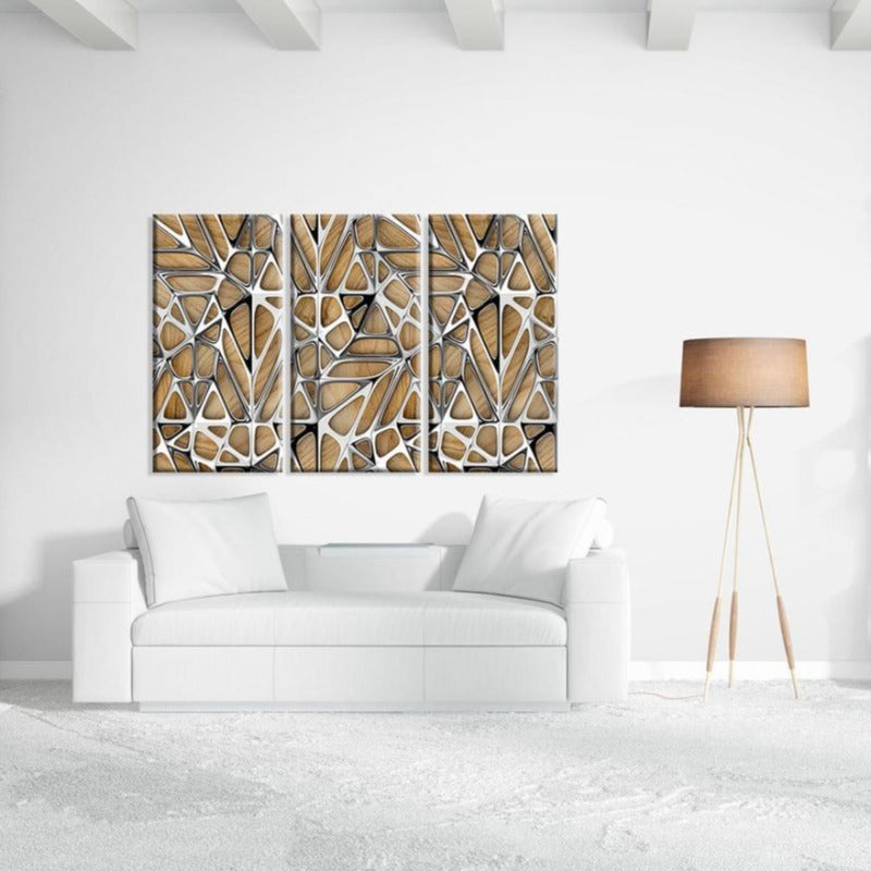 Abstracte tre | Lerret veggkunst maleri | Skanto