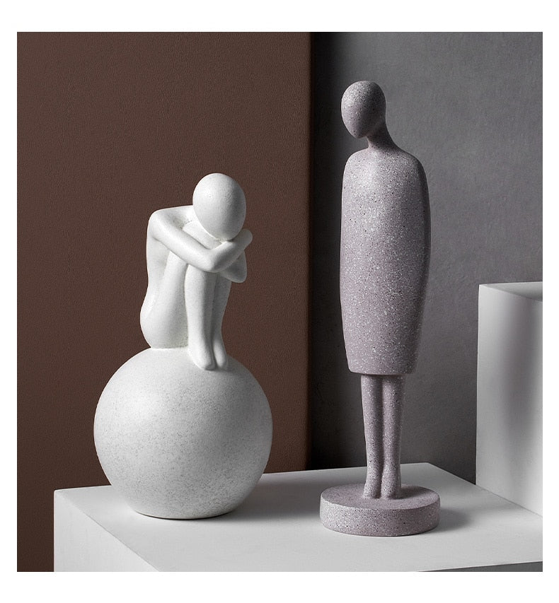 Nordic Abstract Thinker Harpiks Statue Skulptur | Skanto